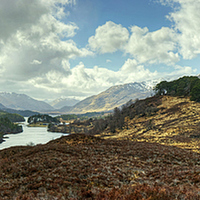 Buy canvas prints of Glen Affric Panorama by Jamie Green
