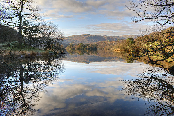 Rydal Water Reflections Picture Board by Jamie Green