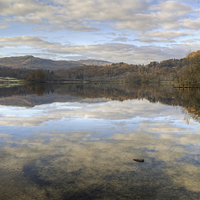 Buy canvas prints of  Rydal Water Reflections by Jamie Green