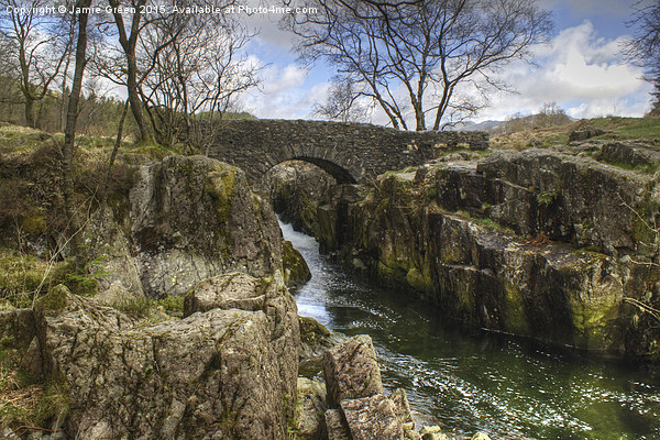  The Packhorse Bridge Picture Board by Jamie Green