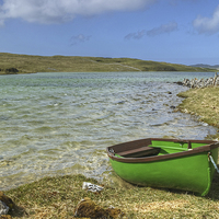 Buy canvas prints of  The Green Boat by Jamie Green