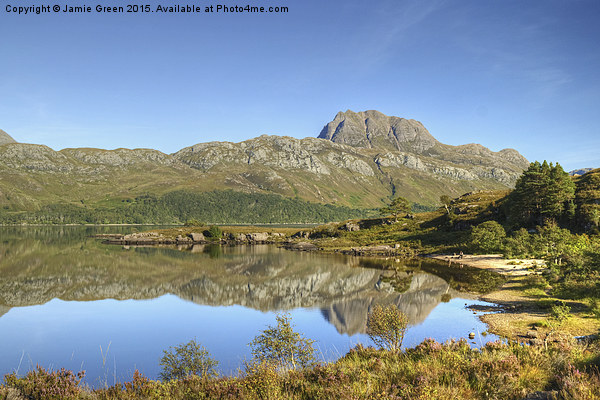  Slioch and Loch Maree Picture Board by Jamie Green