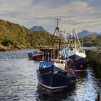 Buy canvas prints of  A Highland Harbour by Jamie Green