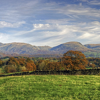 Buy canvas prints of  The Central Fells by Jamie Green