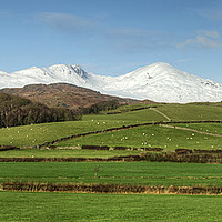 Buy canvas prints of The Coniston Fells in Winter by Jamie Green