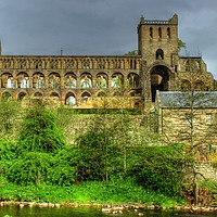 Buy canvas prints of Jedburgh Abbey by Jamie Green