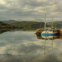Buy canvas prints of A Highland Harbour by Jamie Green