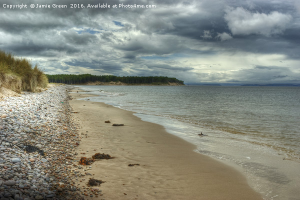 Findhorn Beach Picture Board by Jamie Green