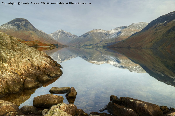 Wastwater Reflections Picture Board by Jamie Green