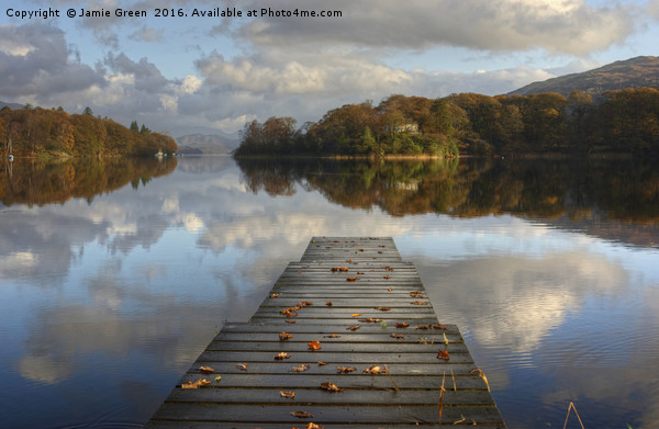 Jetty in Autumn Picture Board by Jamie Green
