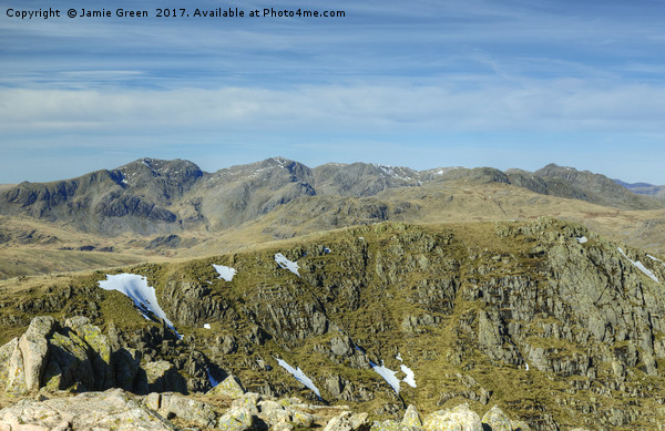 The Scafell Range Picture Board by Jamie Green