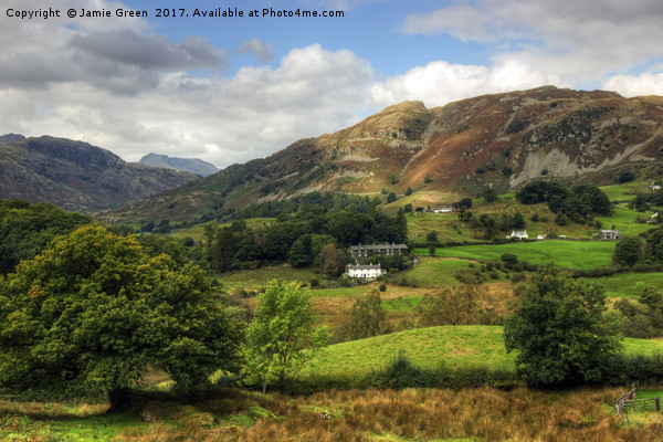 Little Langdale In Summer Picture Board by Jamie Green