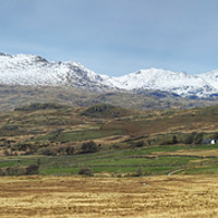 Buy canvas prints of The Lakeland Fells From Birker  by Jamie Green