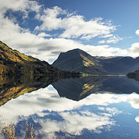 Buy canvas prints of Buttermere in November by Jamie Green