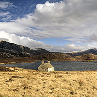 Buy canvas prints of Loch Stack and Arkle by Jamie Green