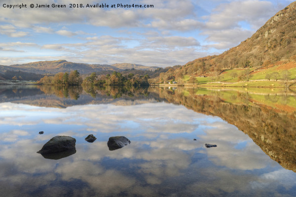 Rydal Water in Autumn Picture Board by Jamie Green