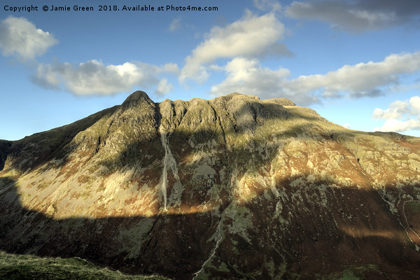 The Langdale Pikes In Autumn Picture Board by Jamie Green