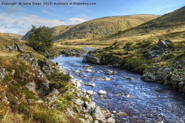 River Findhorn in Strathdearn Picture Board by Jamie Green