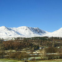 Buy canvas prints of The Coniston Fells in Winter by Jamie Green