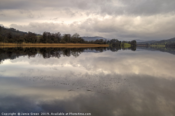 Esthwaite Water in January Picture Board by Jamie Green