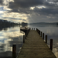 Buy canvas prints of Monk Coniston Jetty by Jamie Green