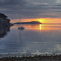 Buy canvas prints of Sunset on the Loch by Jamie Green