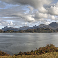 Buy canvas prints of Loch Shieldaig and The Torridon Mountains by Jamie Green