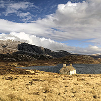 Buy canvas prints of Loch Stack and Arkle #2 by Jamie Green