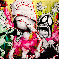 Buy canvas prints of London Spray Paint Ghetto Hell At The Tunnel by Imran Soomro