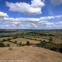 Buy canvas prints of View over the Somerset Levels  by Aidan Moran
