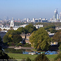 Buy canvas prints of A View Of London From Greenwich Park  by Aidan Moran