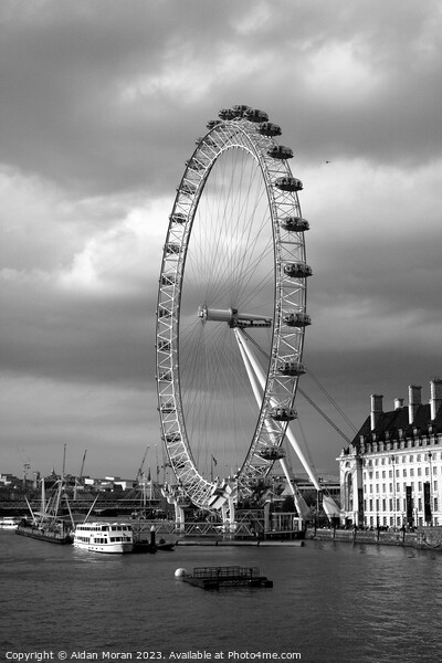 London's Iconic Ferris Wheel Picture Board by Aidan Moran