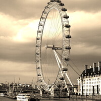 Buy canvas prints of The Enchanting London Eye by Aidan Moran