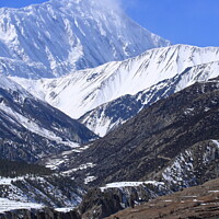 Buy canvas prints of Snow Capped Peak, The Himalayas, Nepal  by Aidan Moran