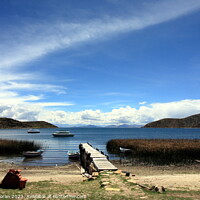 Buy canvas prints of View of Lake Titicaca from the Island of the Sun by Aidan Moran
