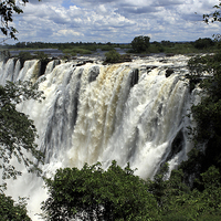 Buy canvas prints of  Victoria Falls On The Zambezi River by Aidan Moran