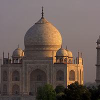 Buy canvas prints of  Taj Mahal Sunset   by Aidan Moran