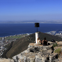 Buy canvas prints of  Lions Head View Cape Town by Aidan Moran