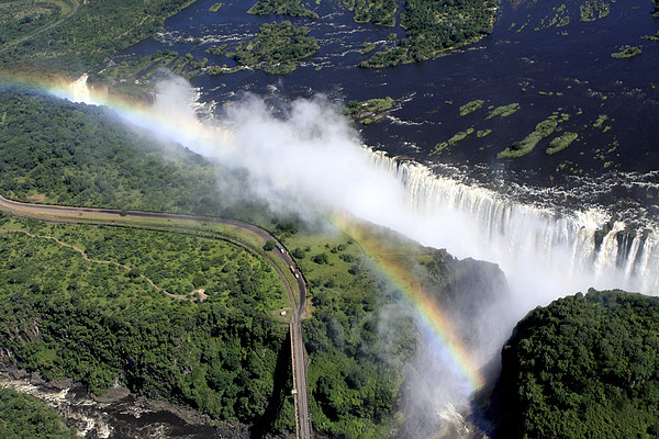  Rainbow Over Victoria Falls   Picture Board by Aidan Moran