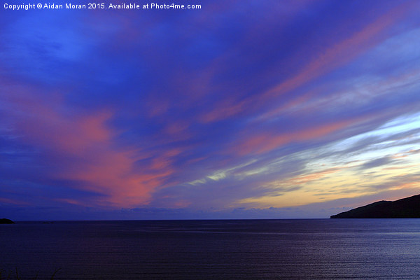  Colorful Skies Over Ballinskelligs Bay  Picture Board by Aidan Moran
