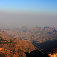 Buy canvas prints of Simien Mountains At Sunset, Ethiopia  by Aidan Moran