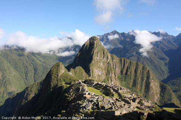 Machu Picchu, The Lost City Of The Inca  Picture Board by Aidan Moran