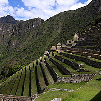 Buy canvas prints of Machu Picchu Terraced Sector  by Aidan Moran
