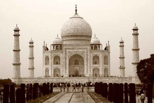 The Taj Mahal At Agra, India Picture Board by Aidan Moran
