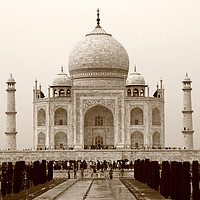 Buy canvas prints of The Taj Mahal At Agra, India by Aidan Moran