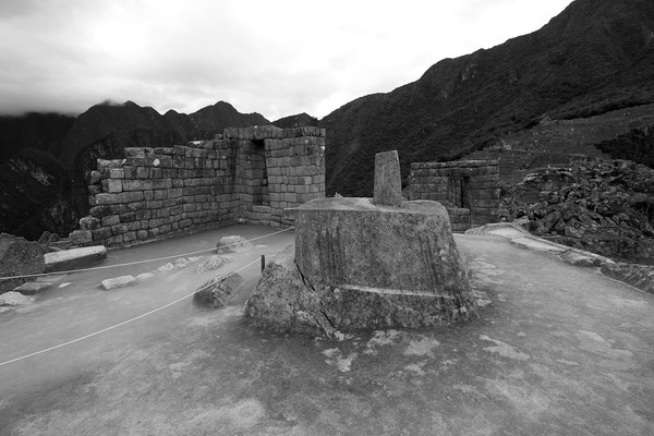 Intihuatana Stone At Machu Picchu  Picture Board by Aidan Moran