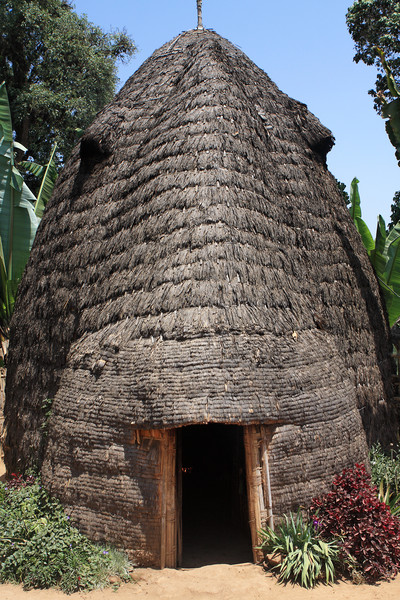 Traditional Dorze Hut Picture Board by Aidan Moran