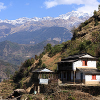 Buy canvas prints of Himalayan Homestead  by Aidan Moran