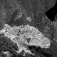 Buy canvas prints of View Of Machu Picchu From The Inca Trail  by Aidan Moran