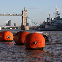 Buy canvas prints of The River Thames, London, England  by Aidan Moran
